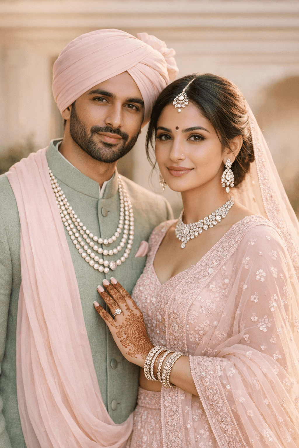 Indian wedding couple at Philadelphia venue